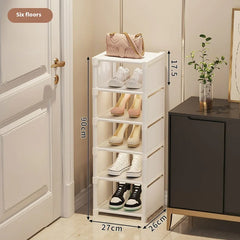 Simple Shoe Rack - Multi-Layer Space-Saving Storage Solution for Home Doorways